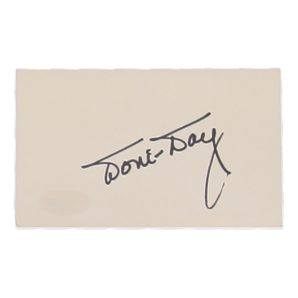 Doris Day Signed 3x5 Index Card (ACOA) at PristineAuction.com Doris Day Signed 3x5 Index Card (ACOA) at PristineAuction.com