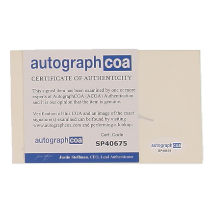 Doris Day Signed 3x5 Index Card (ACOA) at PristineAuction.com Doris Day Signed 3x5 Index Card (ACOA) at PristineAuction.com