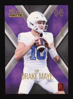 Drake Maye 2023 Wild Card Matte Gold Foil Purple #34/100 RC at PristineAuction.com