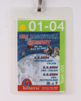 2004 USA Basketball vs Italy VIP Locker Room Lanyard at PristineAuction.com