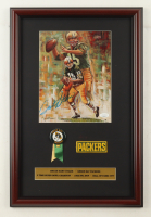 Bart Starr Signed Packers Custom Framed Art Print Display with Ribbon Lapel Pin & Packers Patch (JSA) at PristineAuction.com