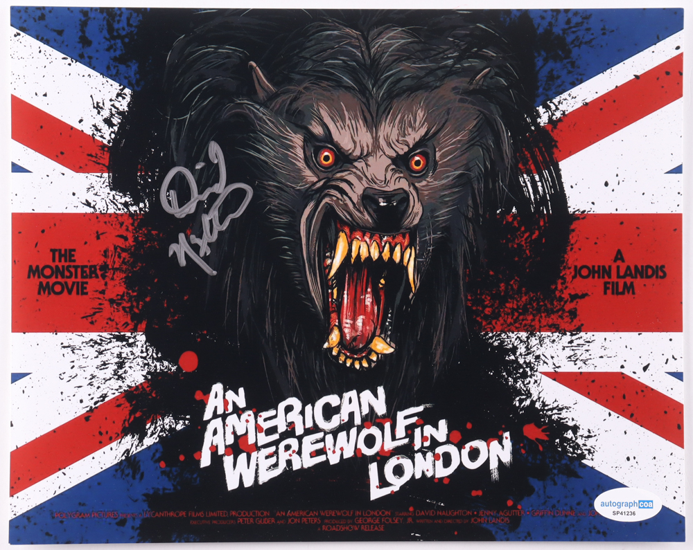 David Naughton Signed "An American Werewolf in London" 8x10 Photo (AutographCOA) at PristineAuction.com David Naughton Signed "An American Werewolf in London" 8x10 Photo (AutographCOA) at PristineAuction.com