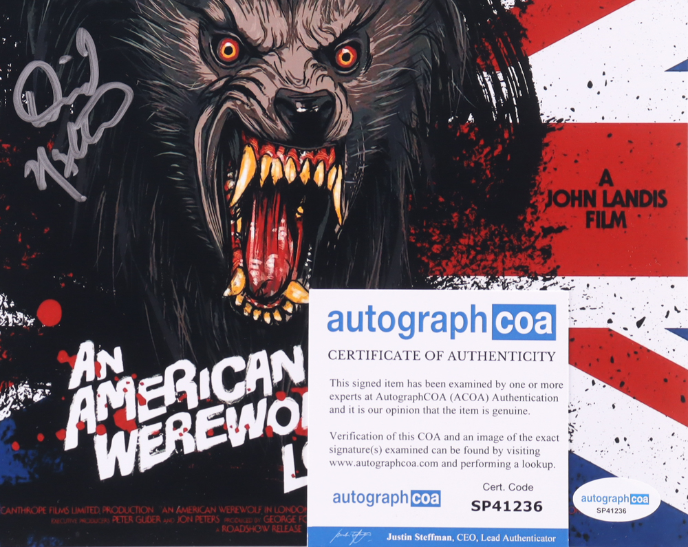 David Naughton Signed "An American Werewolf in London" 8x10 Photo (AutographCOA) at PristineAuction.com David Naughton Signed "An American Werewolf in London" 8x10 Photo (AutographCOA) at PristineAuction.com
