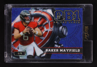 Baker Mayfield 2024 Wild Card QB1 On the Clock Blue #OCW-GN-BM2 #4/4 at PristineAuction.com