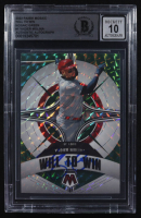 Yadier Molina Signed 2022 Panini Mosaic Will to Win Mosaic Green #1 (BGS) at PristineAuction.com