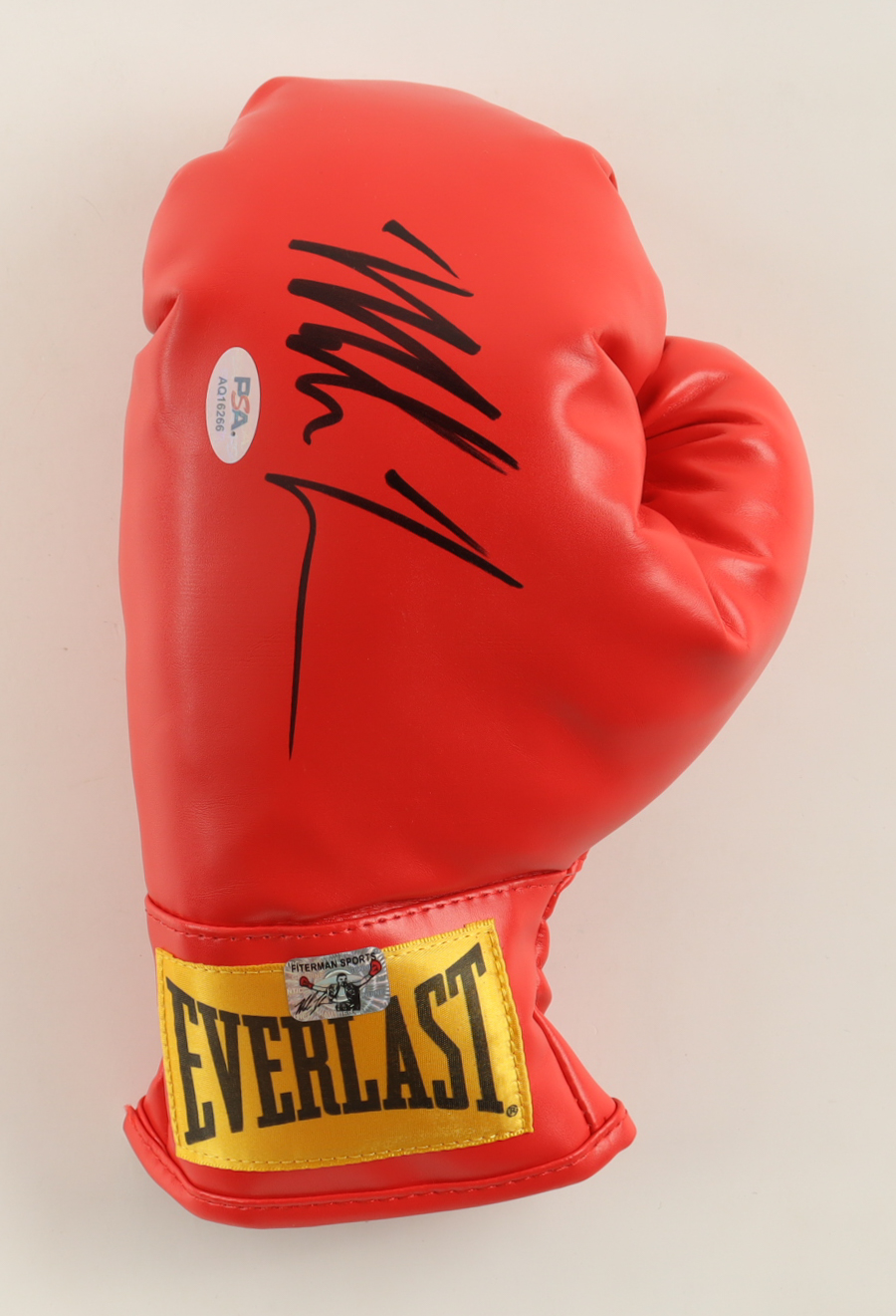 Mike Tyson Signed Everlast Boxing Glove with Leroy Neiman Art Print Display Case (PSA & Tyson) at PristineAuction.com Mike Tyson Signed Everlast Boxing Glove with Leroy Neiman Art Print Display Case (PSA & Tyson) at PristineAuction.com