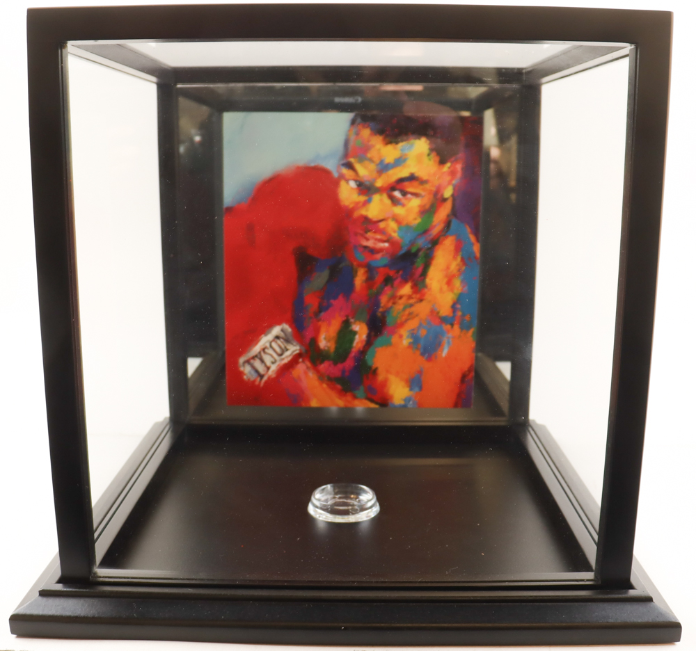 Mike Tyson Signed Everlast Boxing Glove with Leroy Neiman Art Print Display Case (PSA & Tyson) at PristineAuction.com Mike Tyson Signed Everlast Boxing Glove with Leroy Neiman Art Print Display Case (PSA & Tyson) at PristineAuction.com