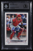 Yadier Molina Signed 2022 Topps #205 (BGS) at PristineAuction.com
