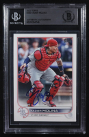 Yadier Molina Signed 2022 Topps #205 (BGS) at PristineAuction.com