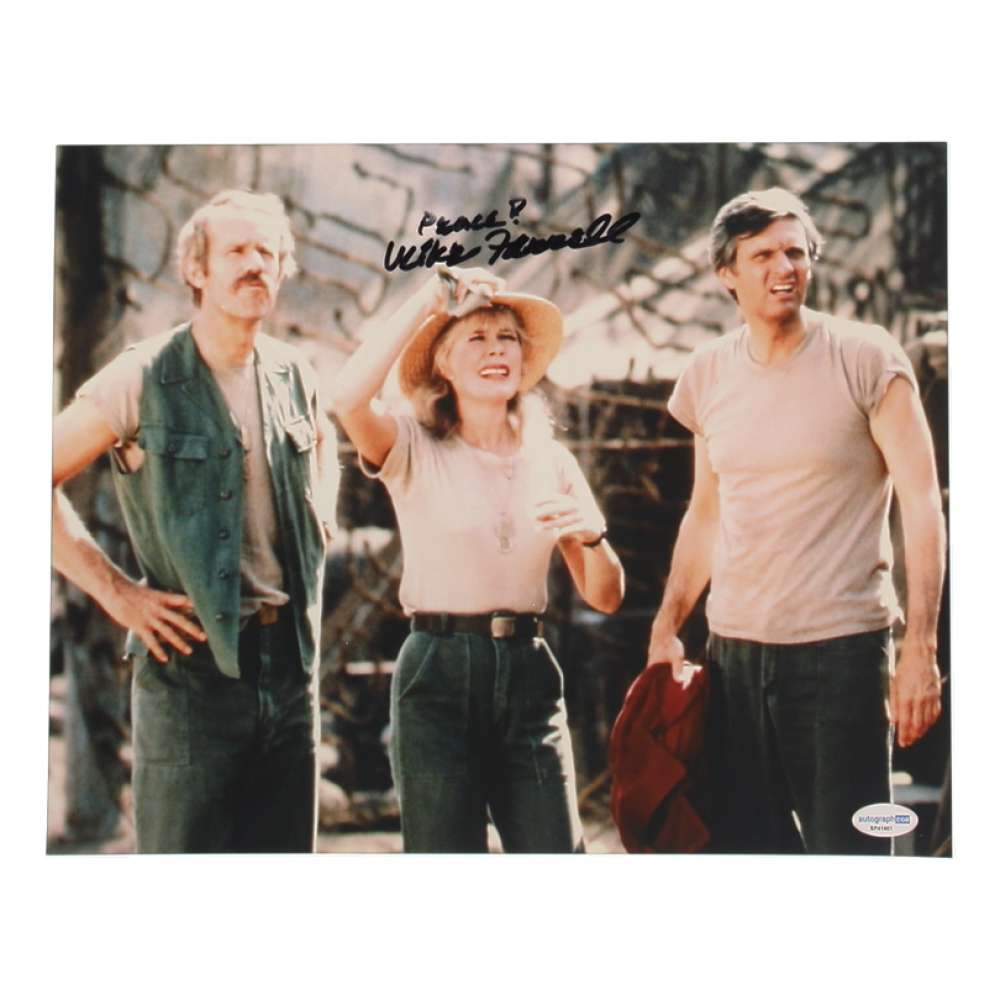 Mike Farrell Signed "M*A*S*H* " 11x14 Photo Inscribed "Peace!" (AutographCOA) at PristineAuction.com