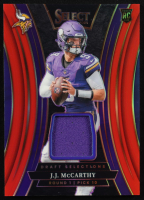 JJ McCarthy 2024 Select Draft Selections Memorabilia Prizm Red #10 RC at PristineAuction.com