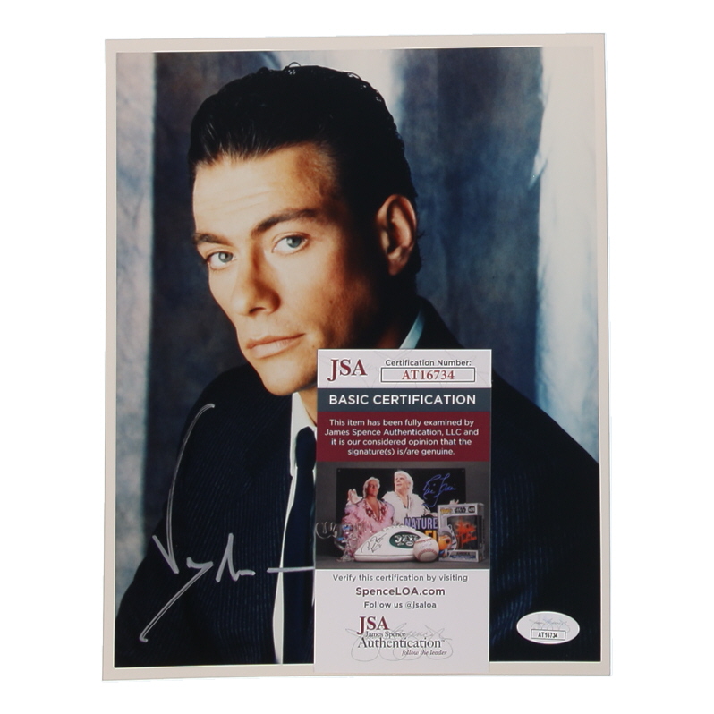 Jean-Claude Van Damme Signed 8x10 Photo (JSA) at PristineAuction.com Jean-Claude Van Damme Signed 8x10 Photo (JSA) at PristineAuction.com
