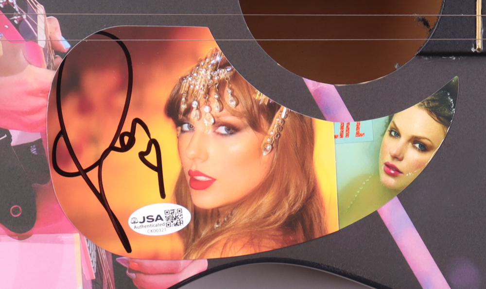 Taylor Swift Guitar with Signed Custom Insert Pickguard (JSA) at PristineAuction.com Taylor Swift Guitar with Signed Custom Insert Pickguard (JSA) at PristineAuction.com