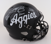Johnny Manziel Signed Texas A&M Aggies Full-Size Speed Helmet With Multiple Inscriptions (JSA) at PristineAuction.com