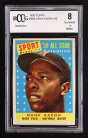 Hank Aaron 1958 Topps All Star #488 (BCCG 8) at PristineAuction.com