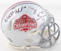 Will Howard & Emeka Egbuka Signed Ohio State Buckeyes 2024 National Champions Speed Mini Helmet (Fanatics) at PristineAuction.com