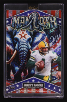 Brett Favre 2025 Wild Card Dino-Might Pro-Look Painted Mammoth Red, White & Blue Jumbo #DMMMA05-BF #1/1 at PristineAuction.com