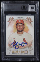 Yadier Molina Signed 2021 Topps Allen and Ginter #91 (BGS) at PristineAuction.com