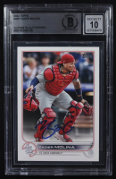 Yadier Molina Signed 2022 Topps #205 (BGS) at PristineAuction.com