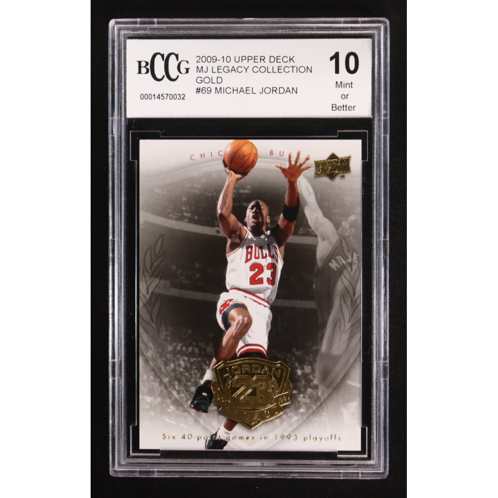 Michael Jordan 2009-10 Upper Deck MJ Legacy Collection Gold #69 (BCCG 10) at PristineAuction.com