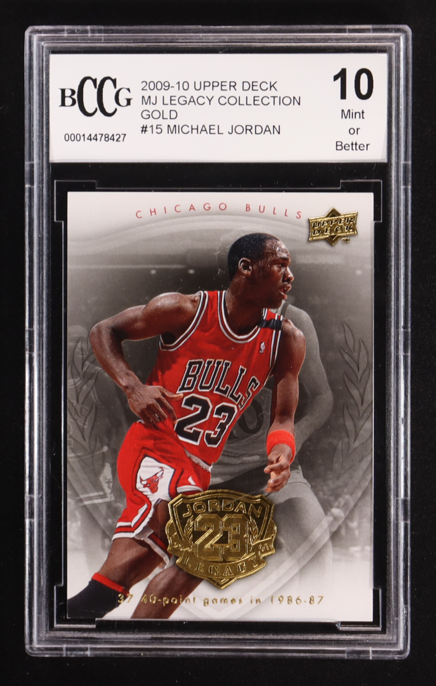 Michael Jordan 2009-10 Upper Deck MJ Legacy Collection Gold #15 (BCCG 10) at PristineAuction.com Michael Jordan 2009-10 Upper Deck MJ Legacy Collection Gold #15 (BCCG 10) at PristineAuction.com