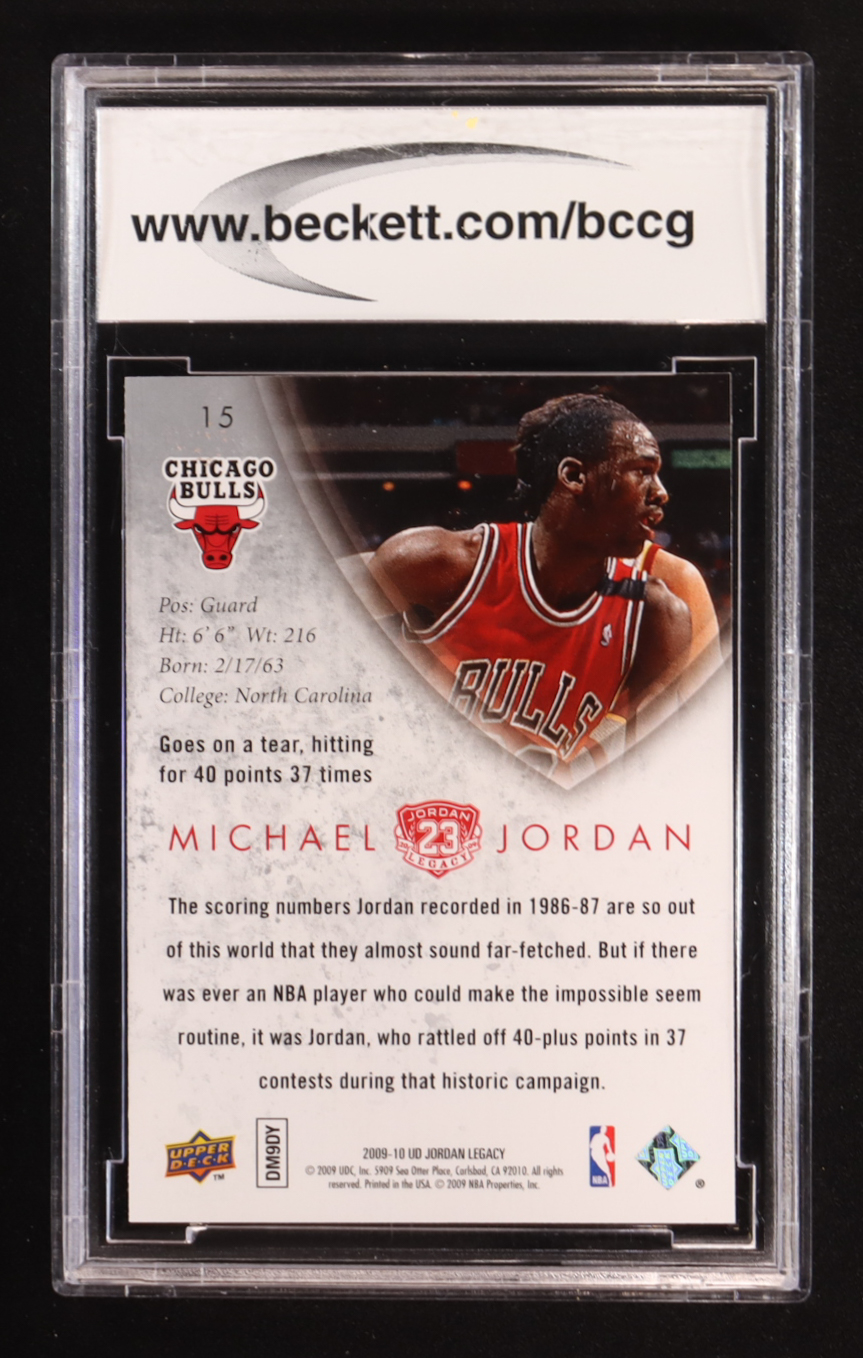 Michael Jordan 2009-10 Upper Deck MJ Legacy Collection Gold #15 (BCCG 10) at PristineAuction.com Michael Jordan 2009-10 Upper Deck MJ Legacy Collection Gold #15 (BCCG 10) at PristineAuction.com