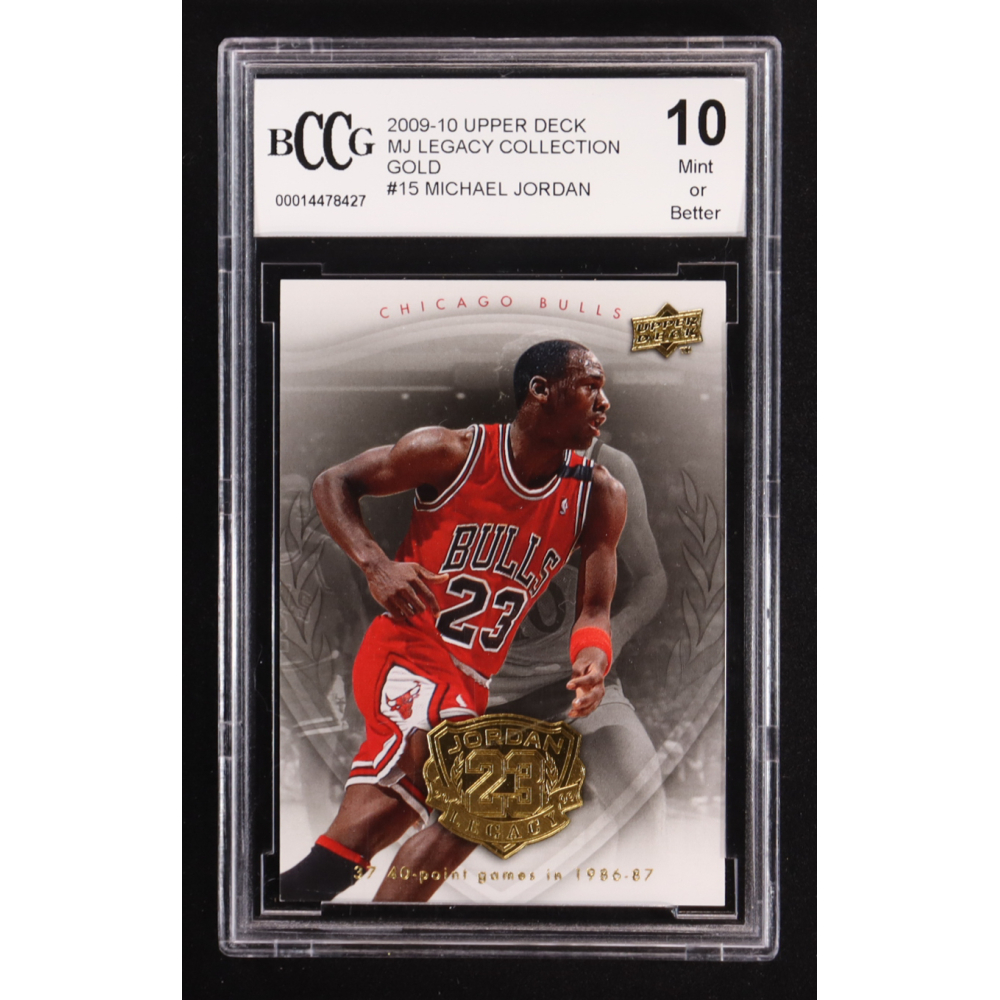 Michael Jordan 2009-10 Upper Deck MJ Legacy Collection Gold #15 (BCCG 10) at PristineAuction.com