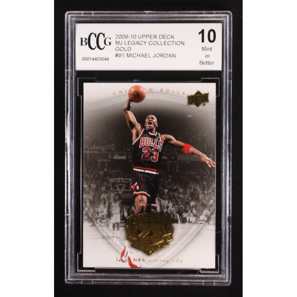 Michael Jordan 2009-10 Upper Deck MJ Legacy Collection Gold #91 (BCCG 10) at PristineAuction.com