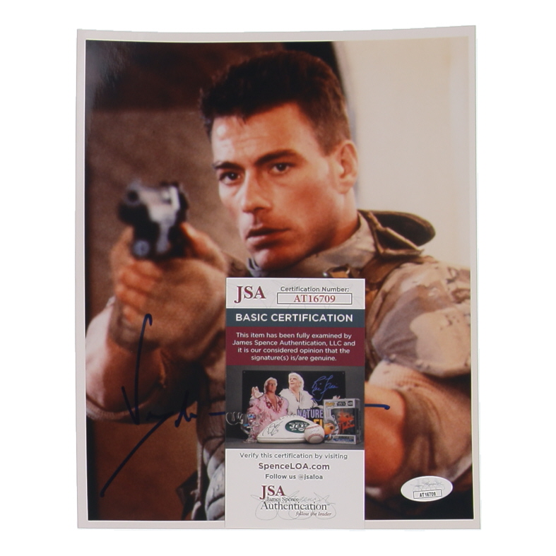 Jean-Claude Van Damme Signed 8x10 Photo (JSA) at PristineAuction.com Jean-Claude Van Damme Signed 8x10 Photo (JSA) at PristineAuction.com