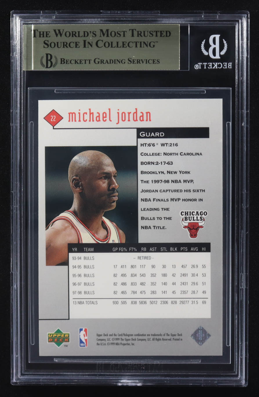 Michael Jordan 1998-99 Black Diamond #22 (BGS 9.5) at PristineAuction.com Michael Jordan 1998-99 Black Diamond #22 (BGS 9.5) at PristineAuction.com