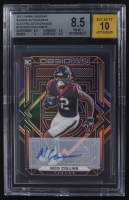 Nico Collins 2021 Panini Obsidian Rookie Autographs Electric Etch Orange #130 RC #24/75 (BGS 8.5 | Autograph Graded BGS 10) at PristineAuction.com