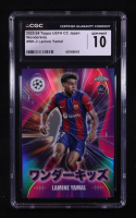 Lamine Yamal 2023-24 Topps Chrome UEFA Club Competitions Japan Wonderkids #WK3 RC (CGC 10) at PristineAuction.com