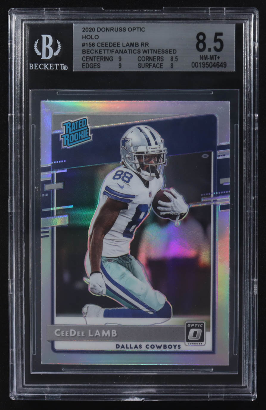 CeeDee Lamb 2020 Panini Donruss Optic Holo RR #156 RC (BGS 8.5) at PristineAuction.com CeeDee Lamb 2020 Panini Donruss Optic Holo RR #156 RC (BGS 8.5) at PristineAuction.com