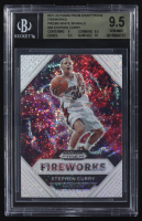 Stephen Curry 2021-22 Panini Prizm Draft Picks Fireworks White Sparkle #20 (BGS 9.5) at PristineAuction.com