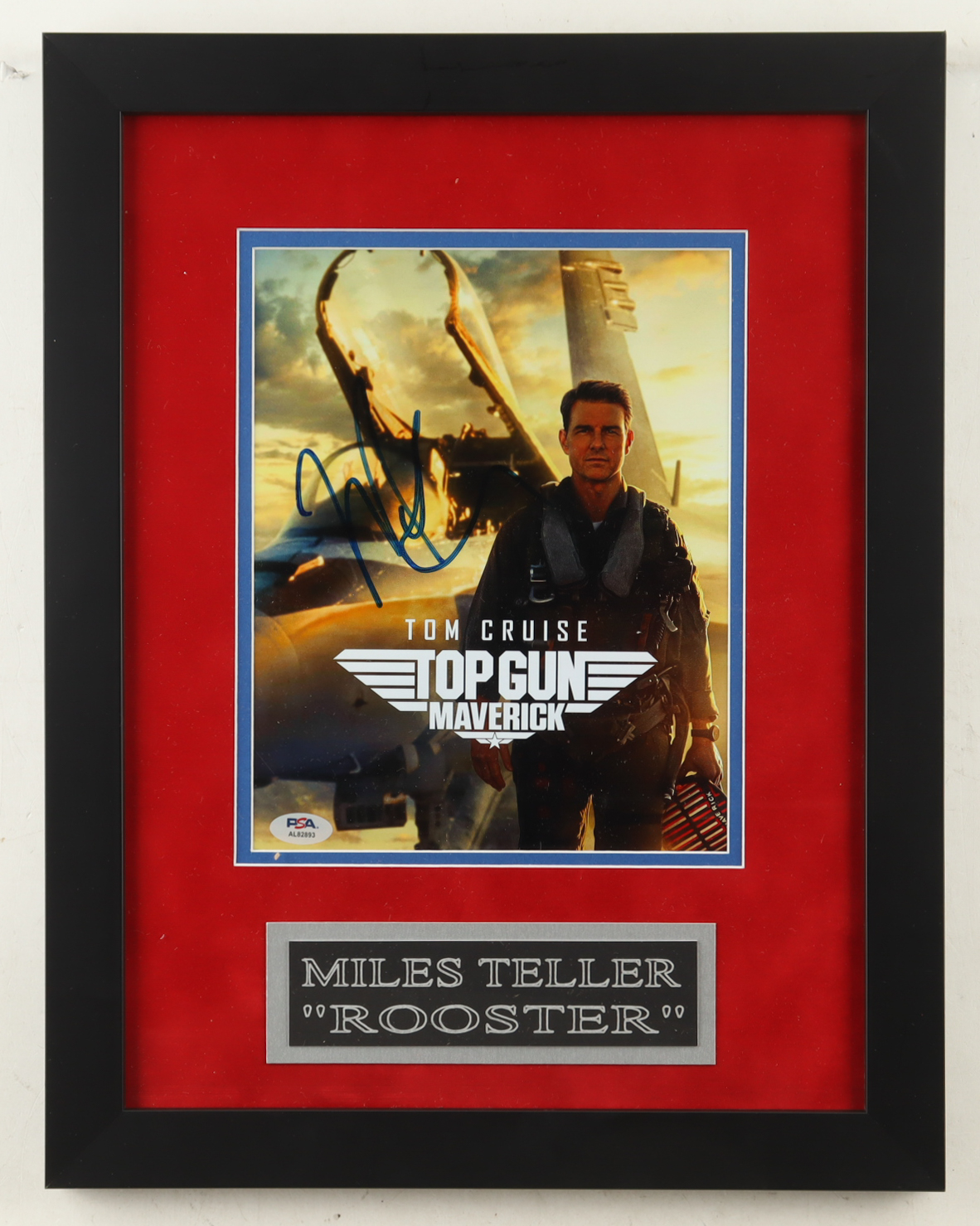 Miles Teller Signed "Top Gun: Maverick" Custom Framed Photo Display (PSA) at PristineAuction.com Miles Teller Signed "Top Gun: Maverick" Custom Framed Photo Display (PSA) at PristineAuction.com