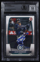 Julio Rodriguez Signed 2023 Bowman #96 (BGS) at PristineAuction.com