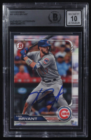 Kris Bryant Signed 2019 Bowman #51 (BGS) at PristineAuction.com