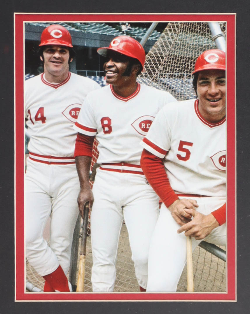 Pete Rose Signed Custom Framed Jersey Display with (2) World Series Pins & Statistics Plaque (Rose) at PristineAuction.com Pete Rose Signed Custom Framed Jersey Display with (2) World Series Pins & Statistics Plaque (Rose) at PristineAuction.com