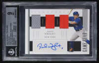 David Wright 2021 National Treasures Game Gear Triple Material Signatures #GGS-DW #03/15 (BGS 9 | Autograph Graded BGS 10) at PristineAuction.com