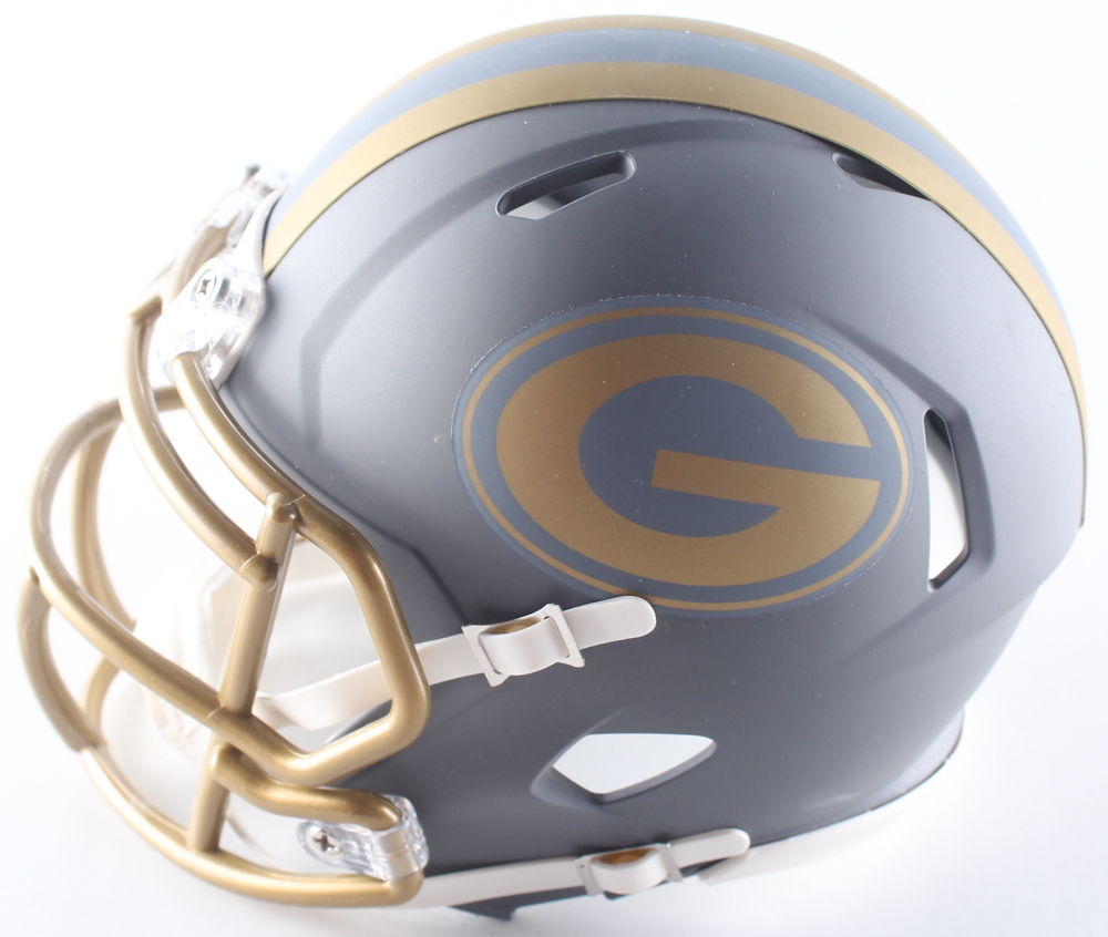 Jordan Love Signed Packers Slate Alternate Speed Mini Helmet (Beckett) at PristineAuction.com Jordan Love Signed Packers Slate Alternate Speed Mini Helmet (Beckett) at PristineAuction.com