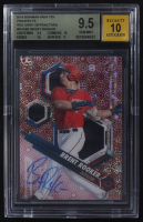 Brent Rooker 2018 Bowman High Tek Prospects Red Orbit Diffractors Autographs #PH-TBR RC #06/10 (BGS 9.5 | Autograph Graded BGS 10) at PristineAuction.com