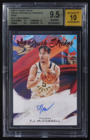 T.J. McConnell 2020-21 Panini Court Kings Brush Strokes Ruby Autographs #BR-TJM #19/49 (BGS 9.5 | Autograph Graded BGS 10) at PristineAuction.com