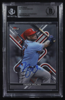 Yadier Molina Signed 2022 Finest #90 (BGS) at PristineAuction.com