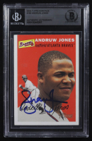 Andruw Jones Signed 2003 Topps Heritage #163 (BGS) at PristineAuction.com