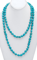 Genuine Turquoise Necklace, 48 inches at PristineAuction.com
