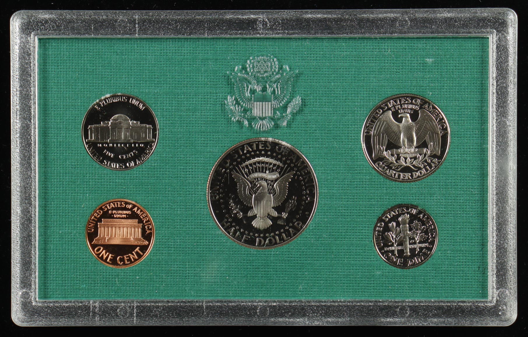 1997-S United States Mint Proof Set with (5) Coins at PristineAuction.com 1997-S United States Mint Proof Set with (5) Coins at PristineAuction.com