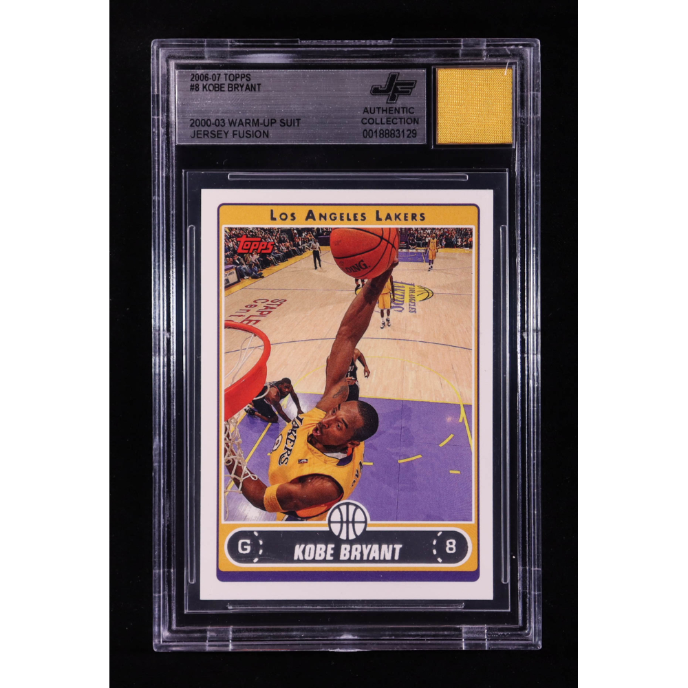 Kobe Bryant 2006-07 Topps #8 With Warm-Up Suit Swatch (BGS) at PristineAuction.com