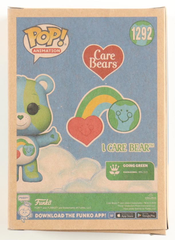 "Care Bears" #1292 I Care Bear Funko Pop! Vinyl Figure at PristineAuction.com "Care Bears" #1292 I Care Bear Funko Pop! Vinyl Figure at PristineAuction.com
