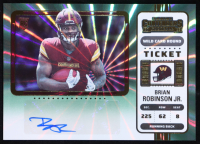 Brian Robinson Jr. 2022 Panini Contenders Wild Card Round Autographs #106A RC at PristineAuction.com