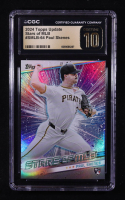 Paul Skenes 2024 Topps Stars of MLB #SMLB64 RC (CGC 10 | Pristine Black Label) at PristineAuction.com